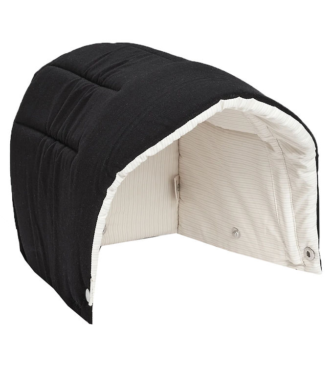 MULTIFUNKTIONEL KALECHE TIL BABY LIFT - BLACK SOLID W. CREAM STRIPE