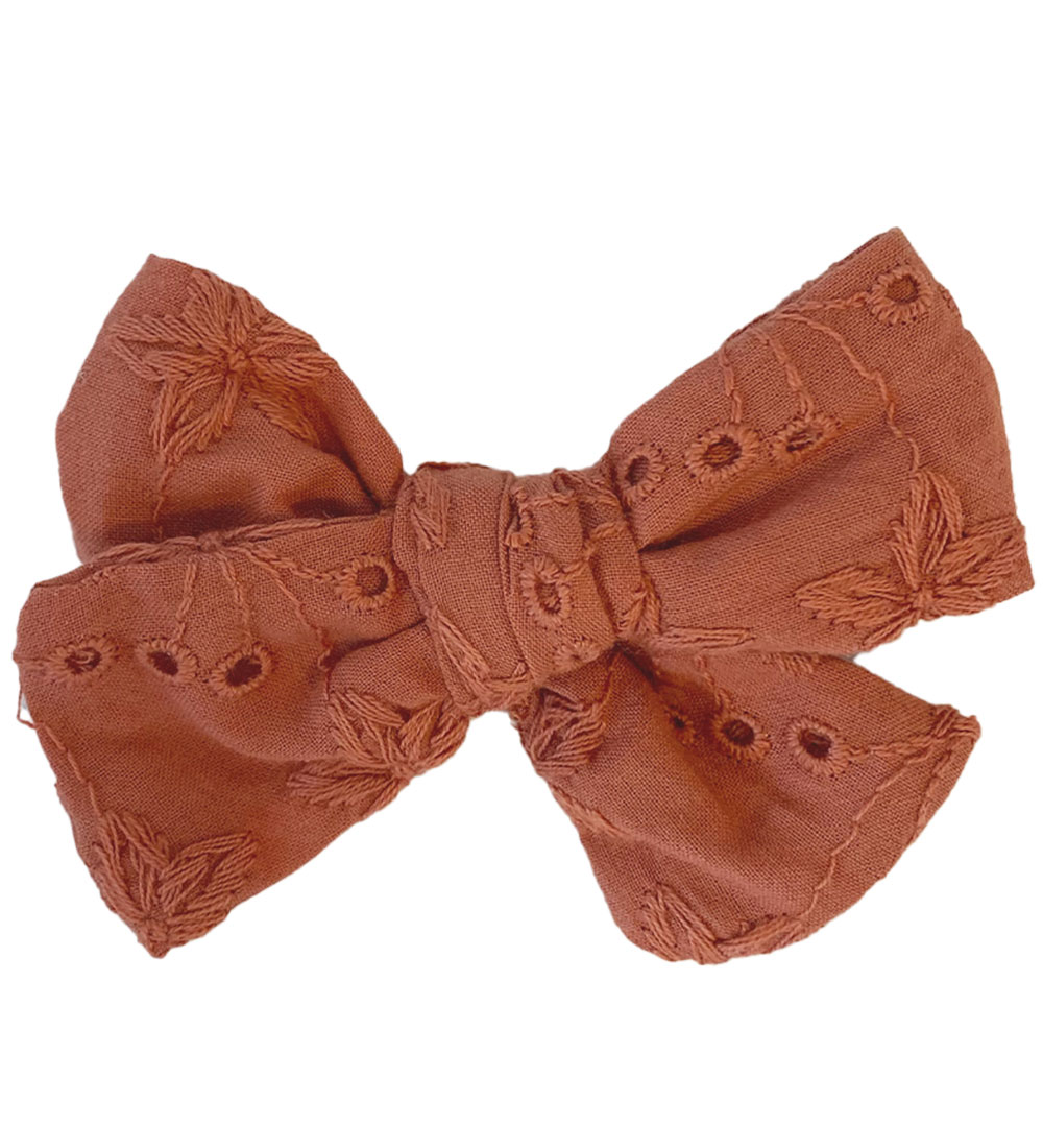 By Stær Haarspange m. Schleife - Alvilda - 8x5 cm - Rust - By Stær - One Size - Haarschmuck