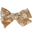 By Stær Hårspænde m. Sløjfe - Blanca - 9x6 cm - Beige m. Hvid Bl
