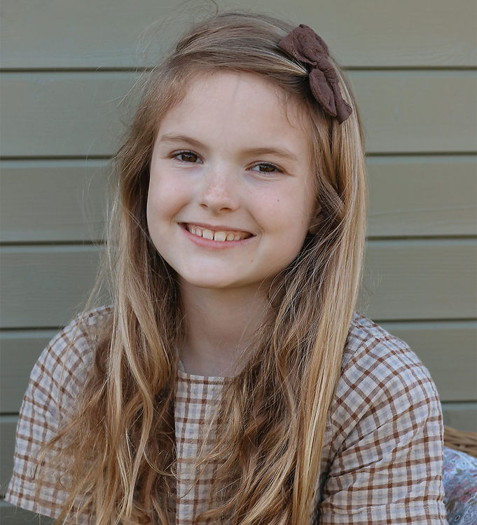 By Stær Hårspænde m. Sløjfe - Alvilda - 8x5 cm - Brun