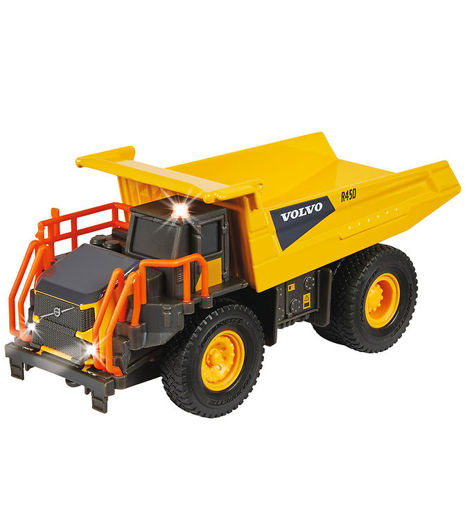 Majorette Volvo Rigid Hauler, Skraldevogn, 3 År, AAA, Metal, Plast, Sort, Orange, Gul