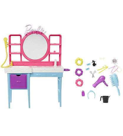 Barbie Dukke m. Tilbehør - 30 cm - Barbie Totally Hair Salon