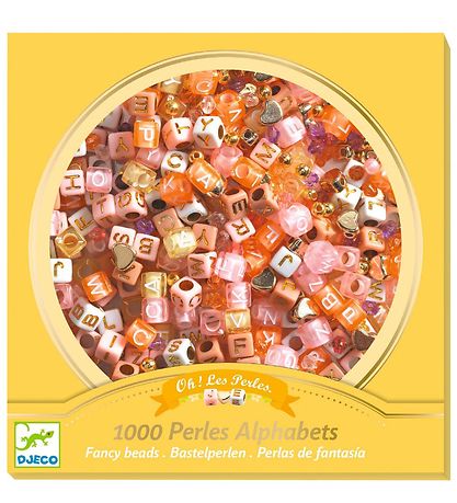 Djeco Perler - 1000 Stk. - Alfabet - Guld Djeco Perler - 1000 Stk. - Alfabet - Guld