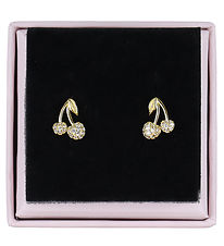 MillaVanilla Øreringe - Cherry Bling - Guld