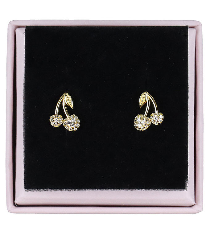 MillaVanilla Øreringe - Cherry Bling - Guld