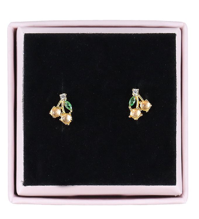 MillaVanilla Øreringe - Cherry - Guld/Rosa