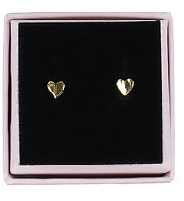 MillaVanilla Øreringe - Hjerte - Guld