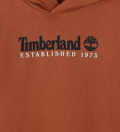 Timberland Hættetrøje - Dark Chocolate m. Print