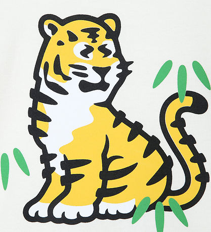 Kenzo Bluse - Ivory m. Tiger Kenzo Bluse - Ivory m. Tiger