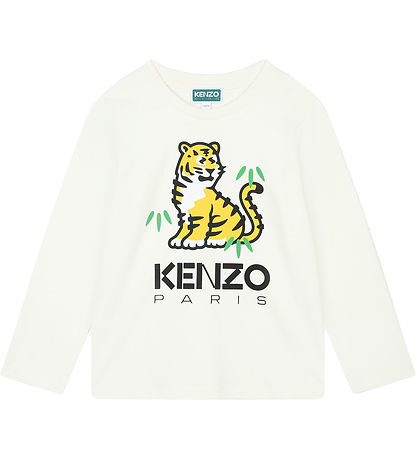 Kenzo Bluse - Ivory m. Tiger Kenzo Bluse - Ivory m. Tiger