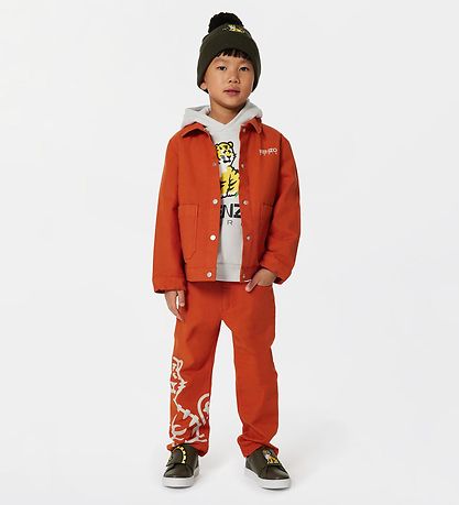 Kenzo Hættetrøje - Stone m. Tiger