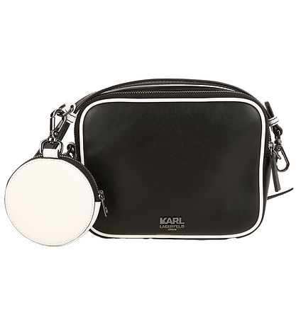 Karl Lagerfeld Skuldertaske m. Pung - Sort m. Hvid