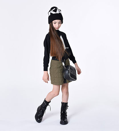Karl Lagerfeld Skuldertaske m. Pung - Sort m. Hvid