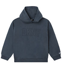 DKNY Hættetrøje - Navy m. Print DKNY Hættetrøje - Navy m. Print