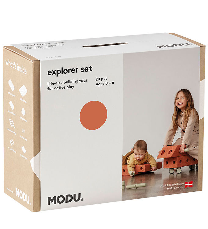MODU Explorer Byggesæt - Burnt Orange/Dusty Green MODU Explorer Byggesæt - Burnt Orange/Dusty Green