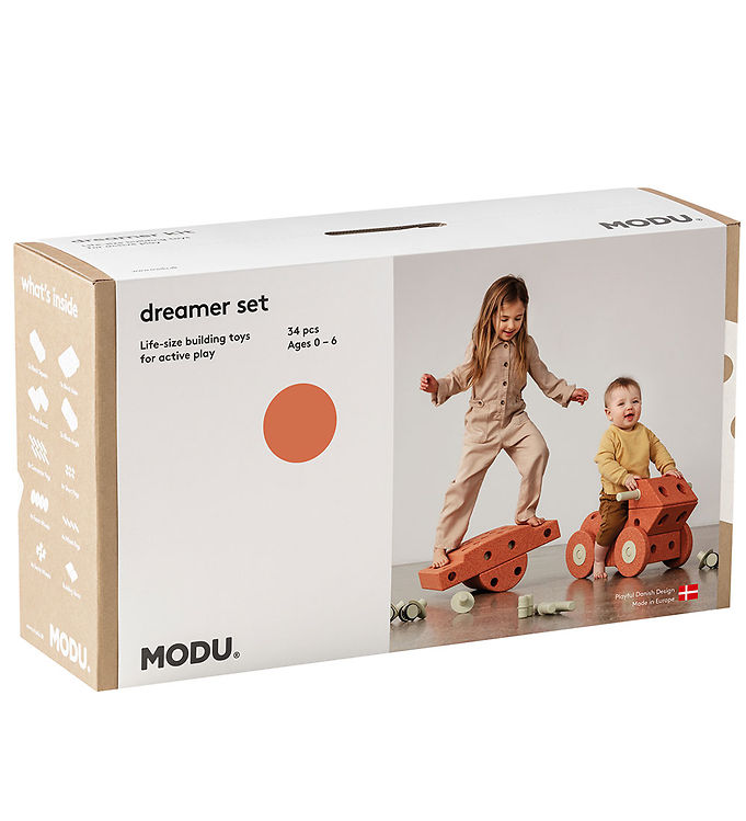 MODU Dreamer Byggesæt - Burnt Orange/Dusty Green