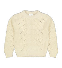 The New Bluse - Strik - TnDiva - White Swan m. Glimmer The New Bluse - Strik - TnDiva - White Swan m. Glimmer