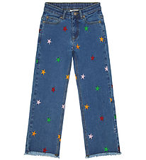 The New Jeans - TnDania Star Wide - Medium Blue m. Stjerner The New Jeans - TnDania Star Wide - Medium Blue m. Stjerner