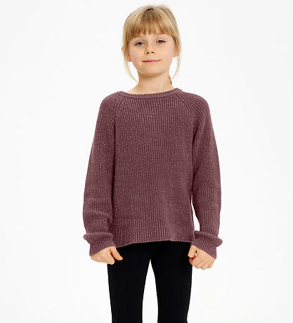 The New Bluse - Strik - TnHeather - Rose Brown m. Glimmer The New Bluse - Strik - TnHeather - Rose Brown m. Glimmer