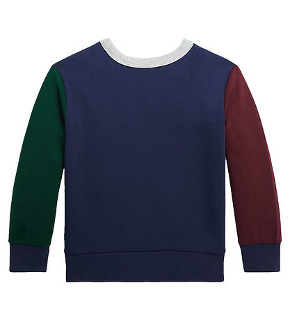 Polo Ralph Lauren Bluse - Navy m. Bordeaux/Mørkegrøn