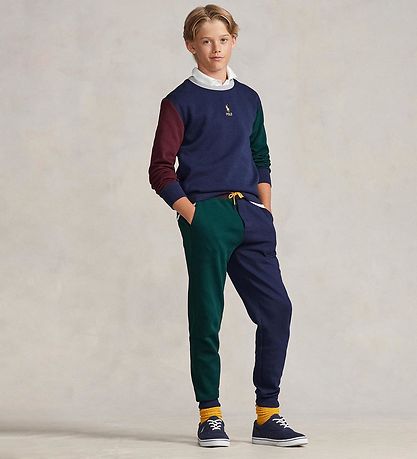 Polo Ralph Lauren Bluse - Navy m. Bordeaux/Mørkegrøn Polo Ralph Lauren Bluse - Navy m. Bordeaux/Mørkegrøn