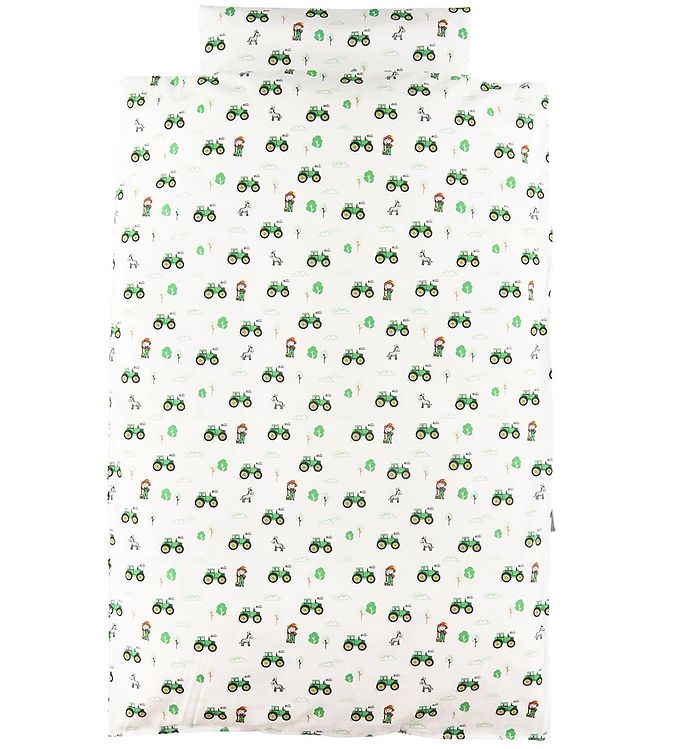 Nørgaard Madsens Sengetøj - Voksen - Grøn Traktor og Bonde