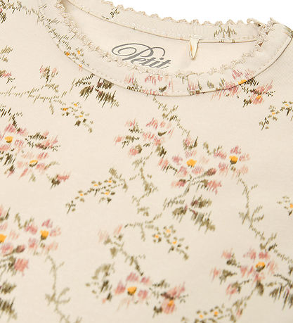 Petit by Sofie Schnoor Body l/æ - Sand m. Blomster