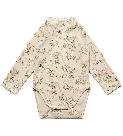 Petit by Sofie Schnoor Body l/æ - Sand m. Blomster