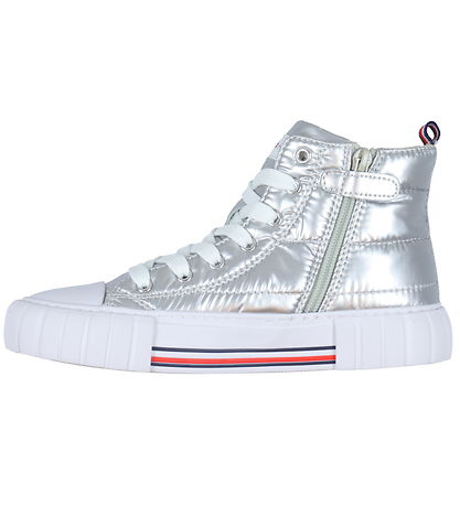 Tommy Hilfiger Støvler - High Top Lace-Up - Silver Tommy Hilfiger Støvler - High Top Lace-Up - Silver