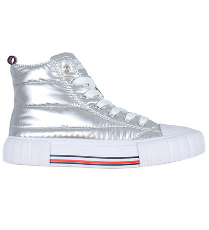 Tommy Hilfiger Støvler - High Top Lace-Up - Silver