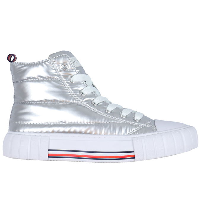 Tommy Hilfiger Støvler - High Top Lace-Up - Silver