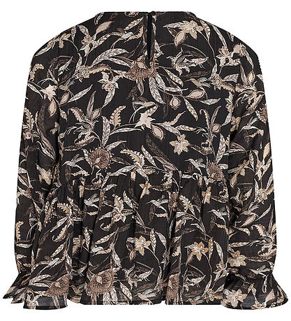 Sofie Schnoor Girls Bluse - Sort m. Mønster