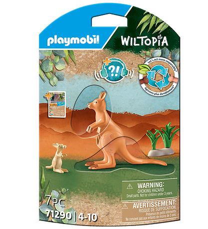 Playmobil Wiltopia - Kænguru m. Unge - 7 Dele - 71290