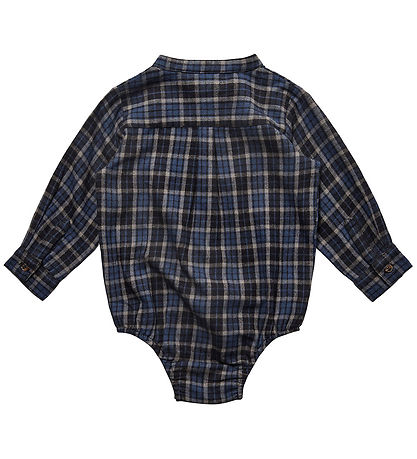 Petit by Sofie Schnoor Skjortebody l/æ - Blåternet Petit by Sofie Schnoor Skjortebody l/æ - Blåternet