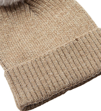 Petit by Sofie Schnoor Hue - Rib - Strik - Camel m. Glimmer/Kvas Petit by Sofie Schnoor Hue - Rib - Strik - Camel m. Glimmer/Kvas