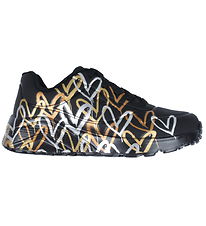 Skechers Sko - Girls Uno Lite - Metallic Love - Black/Gold Skechers Sko - Girls Uno Lite - Metallic Love - Black/Gold