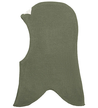 Racing Kids Balaclava - Wool/Cotton - 2-layer - Dark Seagrass Racing Kids Balaclava - Wool/Cotton - 2-layer - Dark Seagrass