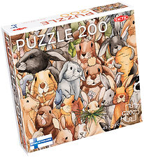 TACTIC Puslespil - 200 Brikker - 43x29 cm - Kaniner TACTIC Puslespil - 200 Brikker - 43x29 cm - Kaniner