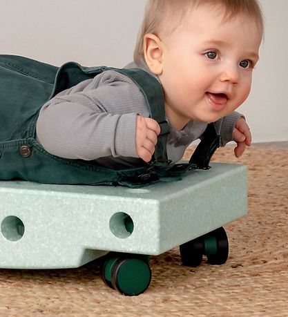 MODU 4x Swirly Wheels - 4-pak - Dusty Green