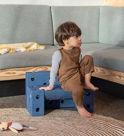 MODU Klods Firkant - 20x20x10 cm - Deep Blue MODU Klods Firkant - 20x20x10 cm - Deep Blue