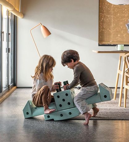 MODU Klods Vinkel - 20x20x10 cm - Ocean Mint