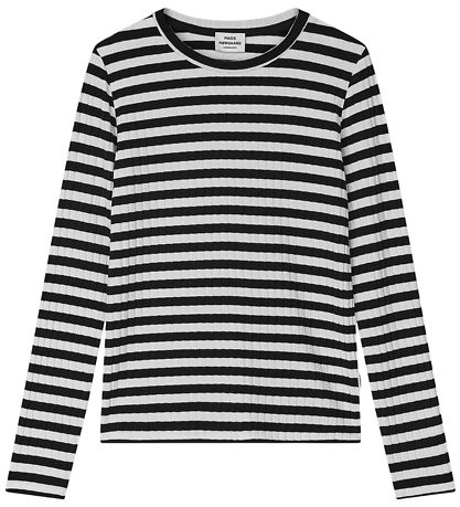 Mads Nørgaard Bluse - Talika Top - Black/Vanilla Ice Mads Nørgaard Bluse - Talika Top - Black/Vanilla Ice