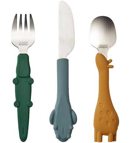 Liewood Børnebestik - Tove Cutlery Set - Golden Caramel Mix