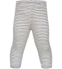 Engel Leggings - Uld/Silke - Natural/Navy Blue Engel Leggings - Uld/Silke - Natural/Navy Blue