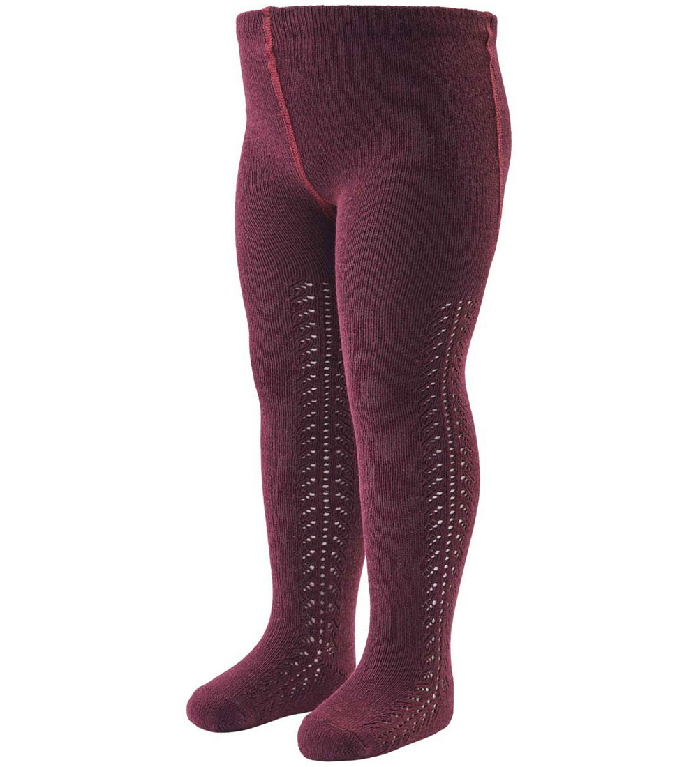 Müsli Strumpfhosen - Lace - Fig m. Lochmuster - Müsli - 2-3 Jahre (92-98) - Strumpfhosen