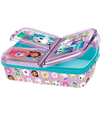 Gabby's Dollhouse Madkasse m. 3 Rum - 18x13x5,5 cm 