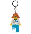 LEGO® Nøglering m. Lommelygte - LEGO® Female Doctor LEGO® Nøglering m. Lommelygte - LEGO® Female Doctor