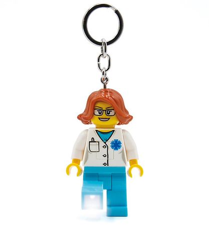 LEGO® Nøglering m. Lommelygte - LEGO® Female Doctor