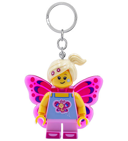 LEGO® Nøglering m. Lommelygte - LEGO® Butterfly Girl LEGO® Nøglering m. Lommelygte - LEGO® Butterfly Girl