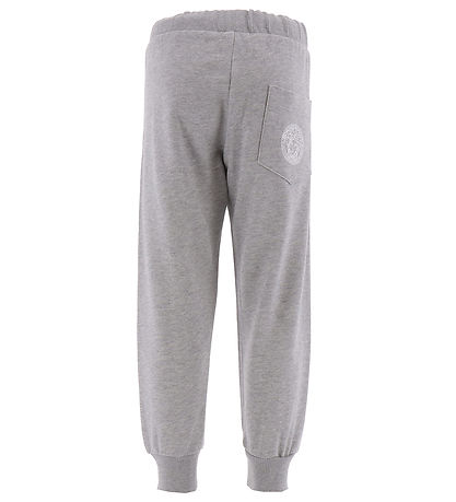 Versace Sweatpants - Gråmeleret/Hvid m. Print